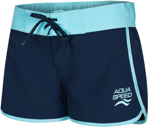 Damskie szorty kąpielowe Aqua Speed Viki 42 - granatowo - niebieskie