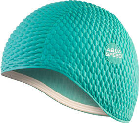 Latex swim cap for long hair Aqua Speed Bombastic 04 - turquoise