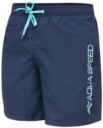 Men's swim shorts with mesh Aqua Speed Owen 10 - blue 