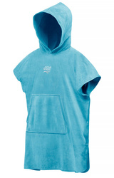 Microfiber poncho for adults Aqua Speed 02 - turqouise