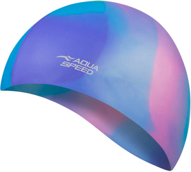 Multicolor silicone swim cap Aqua Speed Bunt 43