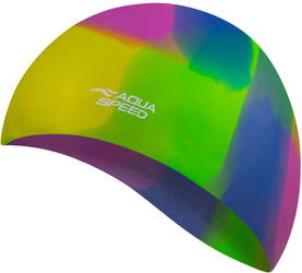 Multicolor silicone swim cap Aqua Speed Bunt 73