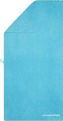 Quick drying microfiber towel Aqua Speed Dry Coral 70x140 cm - light blue