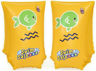 "Swim Safe" armbands 25 cm x 15 cm - yellow