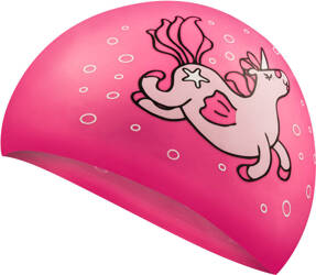 Swim cap for children Aqua Speed Kiddie Unicorn - pink