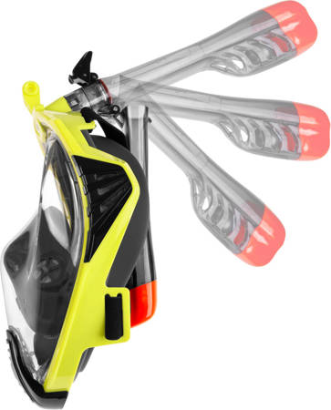 Full-face mask for snorkelling Aqua Speed Drift 38 - yellow