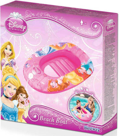 Inflatable beach boat for children "Princes" - pink 