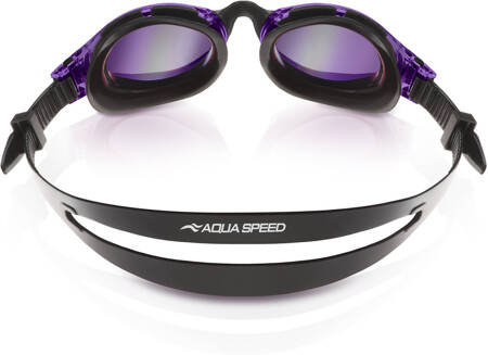 One-piece swimming goggles Aqua Speed Triton Mirror 09- purple