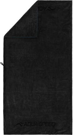 Quick drying microfiber towel Aqua Speed Dry Soft 02 50x100 - black