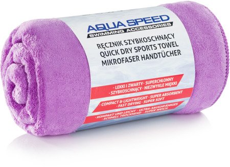 Quick drying microfiber towel DRY SOFT 09 50x100 - purple