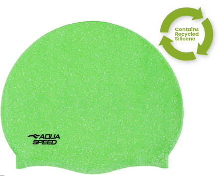 Recycled silicone swim cap Aqua Speed Reco 11 - green