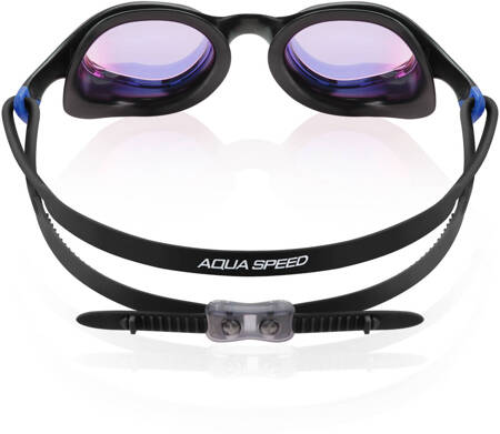 Swimming goggles Aqua Speed Vortex Mirror + Case 07 - black 