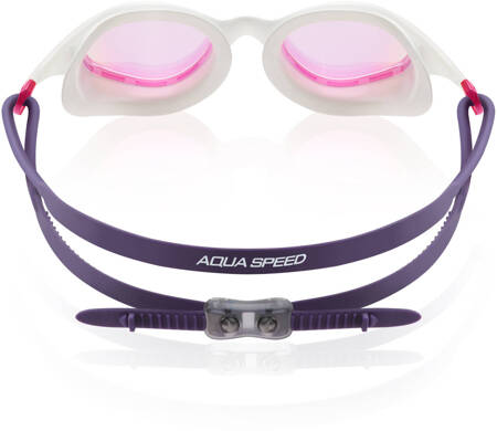 Swimming goggles Aqua Speed Vortex Mirror + Case 59 - purple