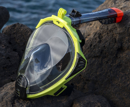 Full-face mask for snorkelling Aqua Speed Drift 38 - yellow