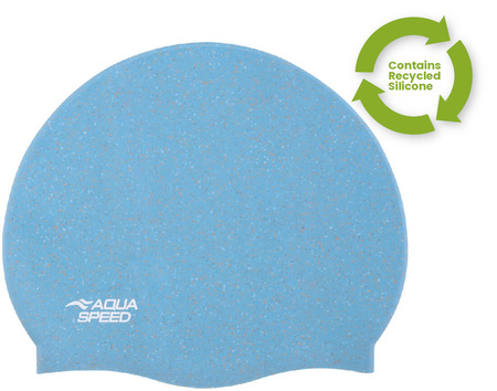 Recycled silicone swim cap Aqua Speed Reco 02 - blue