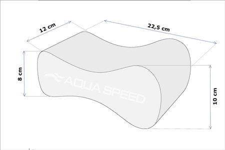 Deska do pływania pull buoy Ósemka Aqua Speed Wave 03 - różowa