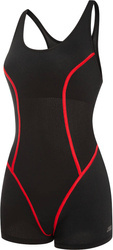 One-piece swimming costume with leg Aqua Speed Rita 16 - black