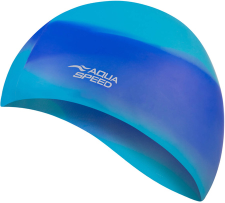 Multicolor silicone swim cap Aqua Speed Bunt 81 