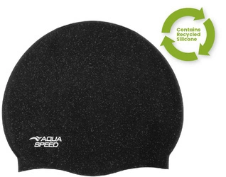 Recycled silicone swim cap Aqua Speed Reco 07 - black