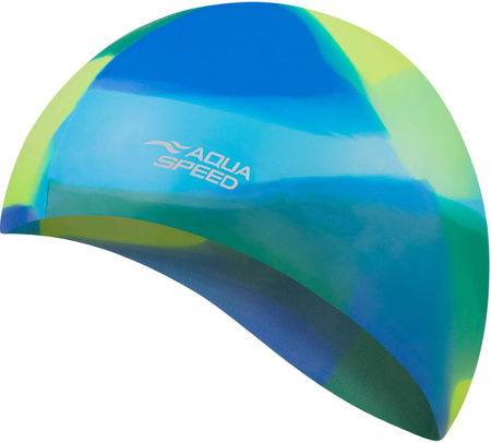 Multicolor silicone swim cap Aqua Speed Bunt 94