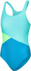 Girls' swimsuit Pola 28 - blue-green