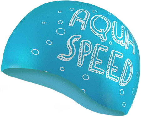 Czepek pływacki dla dzieci Aqua Speed Kiddie Mermaid -  niebieski 