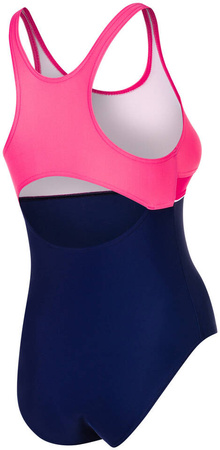 girls' swimsuit Emily 43 - navy blue and pink