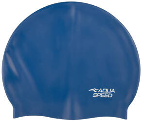 Big silicone swim cap Aqua Speed Mono XL 01 - blue