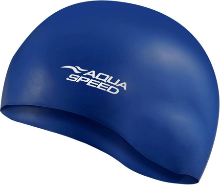 High-stretch silicone swim cap Aqua Speed Mono10 - navy