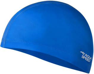 Silicone-coated swimming cap Bono 01 - blue