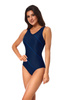 One-piece swimming costume with cups AQUA SPEED Sophie 49 - navy