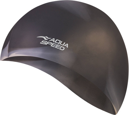 Black silicone swim cap Aqua Speed Bunt  78