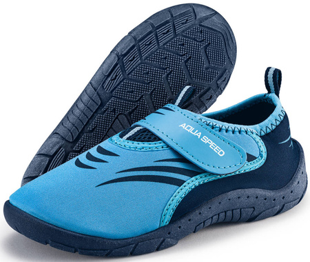 Buty do wody na rzep Aqua Speed 27E - niebieskie 