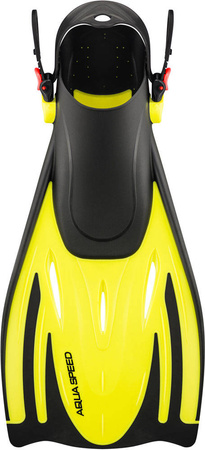 Adjustable snorkel fins Aqua Speed Wombat 18 - yellow