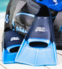 Short Training Swim Fins Aqua Speed 02 - blue 