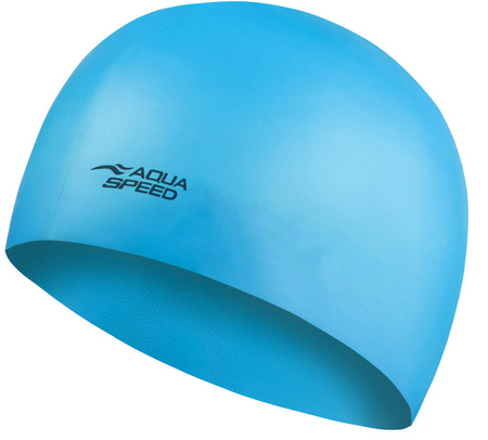 Silicone swim cap Aqua Speed Mega 30 - blue 