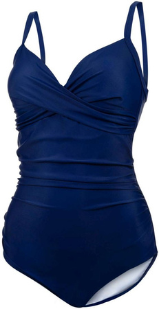 Vivian 10 modeling swimsuit with cups - navy blue