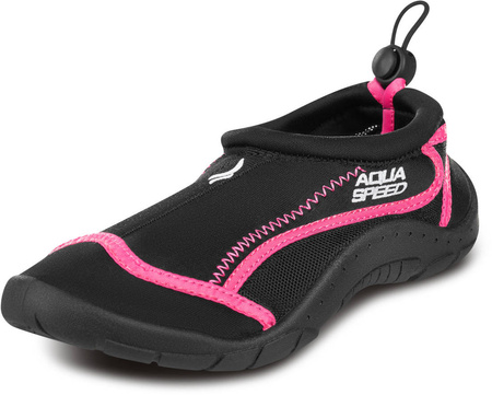 Aqua Shoe with welt 28C - black-pink