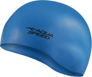 High-stretch silicone swim cap Aqua Speed Mono 24 - blue