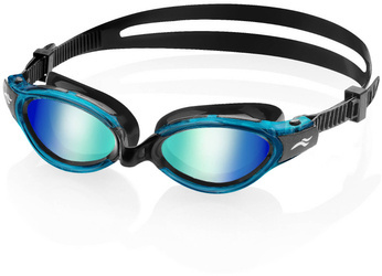 One-piece swimming goggles Aqua Speed Triton 2.0 Mirror 02 - blue