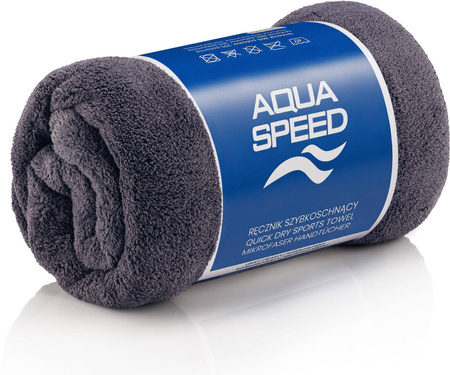 Quick drying microfiber towel Aqua Speed Dry Coral 50x100 cm - 26 Gray