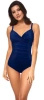 Vivian 10 modeling swimsuit with cups - navy blue