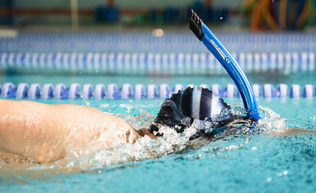 Fajka do pływania czołowa Aqua Speed Comet 11 - niebieska 