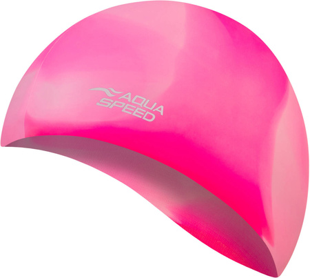 Multicolor silicone swim cap Aqua Speed Bunt 99 - pink