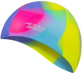 Multicolor silicone swim cap Aqua Speed Bunt 44