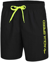 Men's swim shorts with mesh Aqua Speed Owen 07 - black