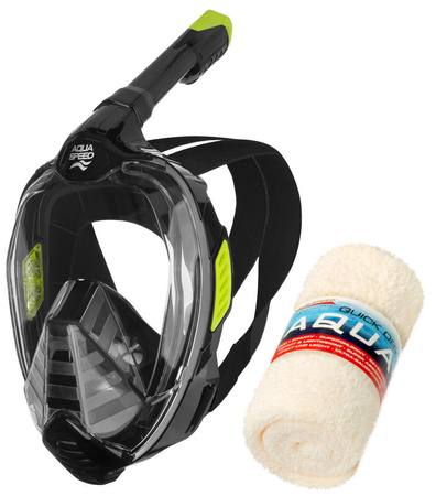 AQUA SPEED Veifa 38 ZX S/M full face mask set + Dry Coral 50x100 cm toweld Veifa ZX 10 -  navy 