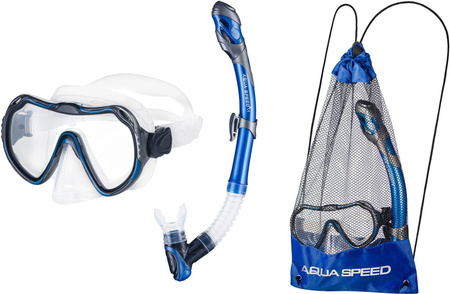 Snorkeling set JAVA + ELBA + MESH BAG