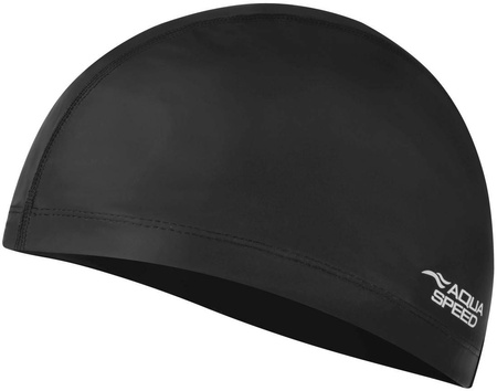 Silicone-coated swimming cap Bono 07 - black 