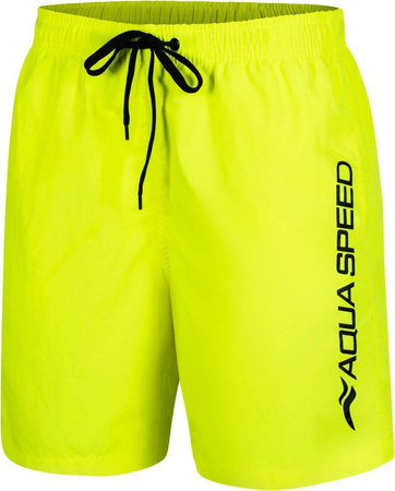 Men's swim shorts with mesh Aqua Speed Owen 18 - yellow